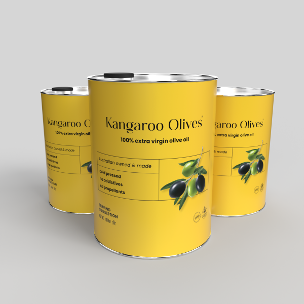 Kangaroo Extra Virgin Olive Oil 10 Litre tin - alternate view