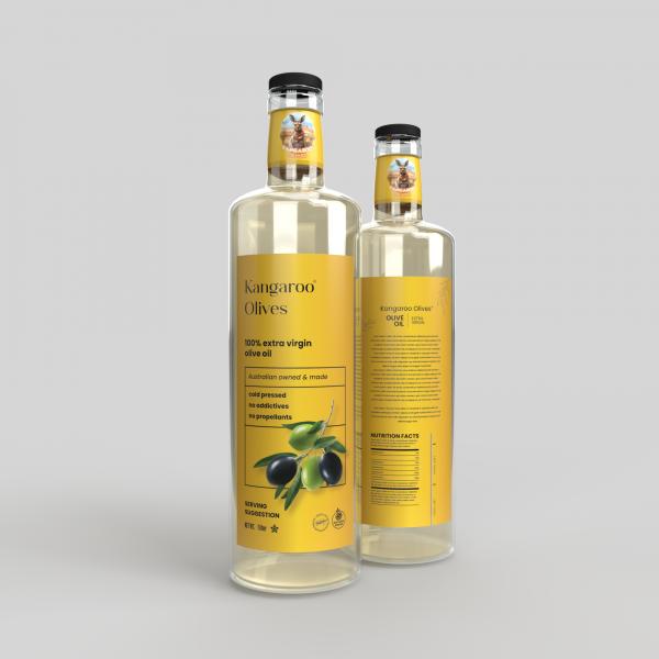 Kangaroo Extra Virgin Olive Oil 2 Litre bottle - alternate view